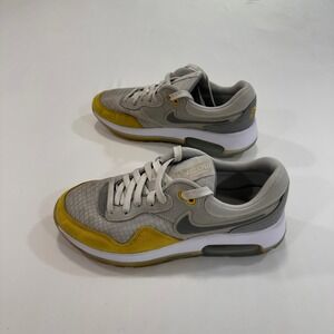 Nike Air Max Motif Youth 6Y Grey Yellow DH9388-001 Gum Sole Sneakers | Gorpcore
